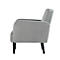Zweisitzer Sofa meet® by Paperflow LISBOA, Samtbezug grau, Fußgestell schwarz, B 1240 x T 815 x H 830 mm