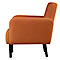 Zweisitzer Sofa meet® by Paperflow LISBOA, Stoffbezug braun, Fußgestell schwarz, B 1240 x T 815 x H 830 mm