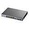 Zyxel GS1350-18HP - Switch - Smart - 16 x 10/100/1000 (PoE+) + 2 x Combo Gigabit Ethernet/Gigabit SFP - Desktop - PoE+ (250 W)