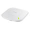 Routeur Wi-Fi blanc avec voyant vert et inscription ZYXEL.