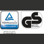 TÜV Rhl. certificado y GS