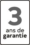 3 ans de garantie