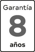 8 años de garantía