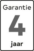 4 jaar garantie