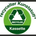 recycelter Kunststoff,Kassette