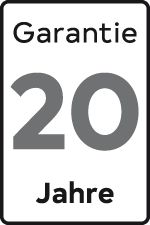 20 Jahre Garantie