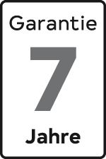7 Jahre Garantie