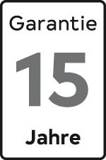 15 Jahre Garantie
