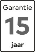 15 jaar garantie