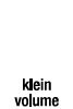 Klein volume