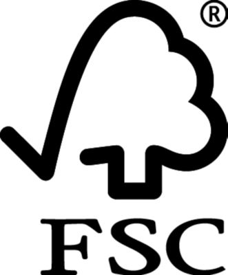 FSC - für nachhaltige Waldwirtschaft.