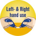 Uso de la mano derecha e izquierda