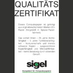 Sigel Qualitätszertifikat