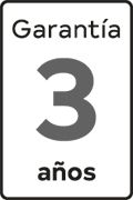 3 años de garantía