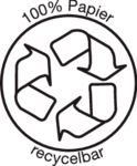 100% Papier recycelbar