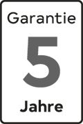 5 years warranty