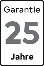 25 Jahre Garantie