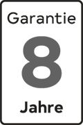 8 years warranty