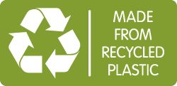 MADE FROM RECYCLED PLASTIC