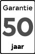 50 jaar garantie