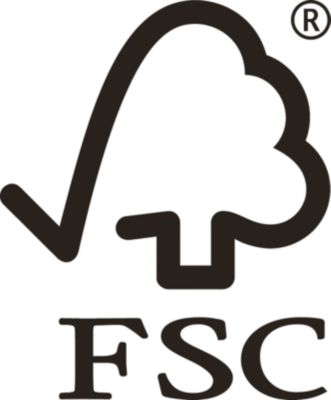 FSC - für nachhaltige Waldwirtschaft.