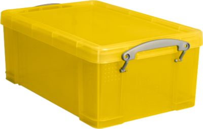  Box Really useful Boxes, Kunststoff, transparent gelb, 9 l