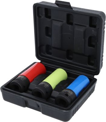 1/2" Alu-Felgen Kraft-Stecknuss-Satz robust, 3-tlg