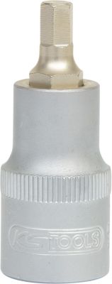 1/2" Bit-Stecknuss Innensechskant, kurz, 17mm