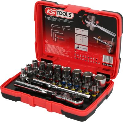 1/4" TORSIONpower Bit-Stecknuss-Box, 33-tlg