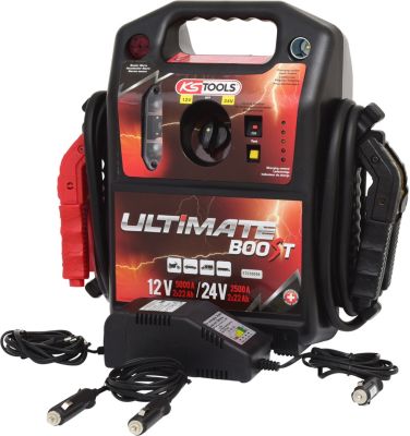 12 V + 24 V Batterie-Booster, mobiles Starthilfegerät 1700 A
