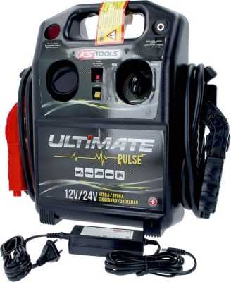 12 V / 24 V Kondensator-Booster - mobiles Starthilfegerät 4700 A / 3700A