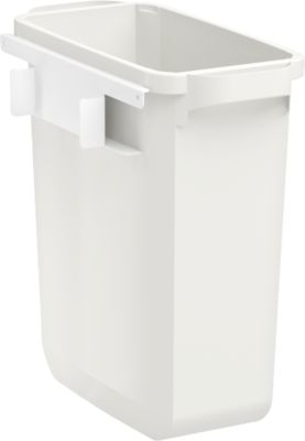 Abfallbehälter für Treston QuatreX, 60 Liter Kapazität, B 280 x T 530 x H 585 mm, Polypropylen, lichtgrau RAL 7035