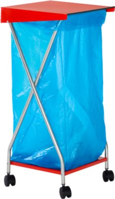 Abfallsammler mit 4 Rollen