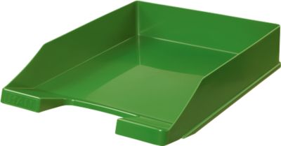 Ablagekorb HAN Klassik, für Format A4/C4, mit Beschriftungsfeld, stapelbar, B 255 x T 348 x H 65 mm, Kunststoff, grün, 10 Stück 