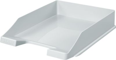 Ablagekorb HAN Klassik, für Format A4/C4, mit Beschriftungsfeld, stapelbar, B 255 x T 348 x H 65 mm, Kunststoff, lichtgrau, 10 Stück 