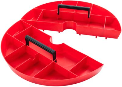 Ablageschale Toolbox, Kunststoff, 2-tlg., rot, Ø 420 x H 50 mm