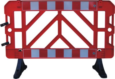 Absperrgitter 2er Set, 1000 x 1500 mm, rot-weiss