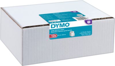 Adress-Etiketten, Papier, permanent haftend, 89 x 36 mm, 12 x 260 Stück, weiß