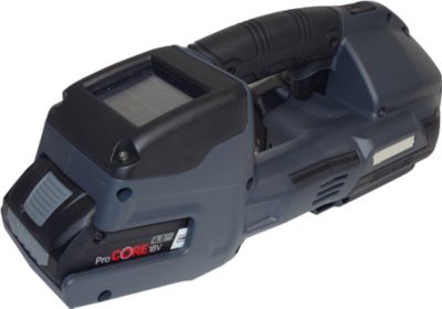 Akku Umreifungsgerät Banholzer und Wenz BXT4-16, für PP/PET-Bänder mit B 12-16 mm und Stärke 0,5-1,00 mm, Zugkraft bis 2500 N, 5 Modi, schwarz