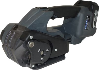 Akku Umreifungsgerät BW-04, für PP- & PET-Kunststoffbänder mit B 12-16 mm & Stärke 0,5-1,05 mm, Zugkraft 500-2500 N, 3 Modi, schwarz