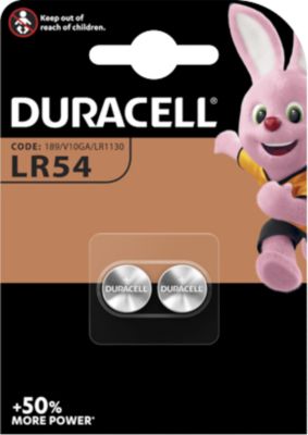 Alkaline Batterie Duracell LR54, Knopfzelle, 1,5 V, 2er Pack