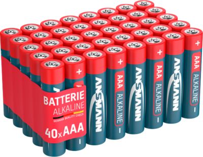 Alkaline Batterien Ansmann, Micro AAA, 7 Jahre Lebensdauer, 40 Stück