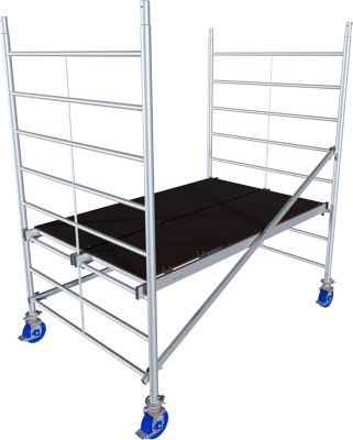 Alu-Fahrgerüst Krause ProTec XXL, 200 kg/m², gebremste Rollen, L 2000 x B 1400 x H 2900 mm