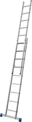 Alu-Schiebeleiter Stabilo, 2teilig, 2 x 9 Sprossen, mit Traverse