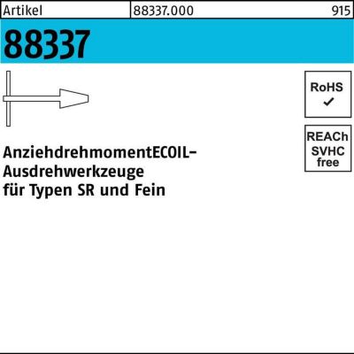 AMECOIL Ausdrehwerkzeug R 88337 N R.2, für M5-M12, Gewindereparatur, 1 Stück