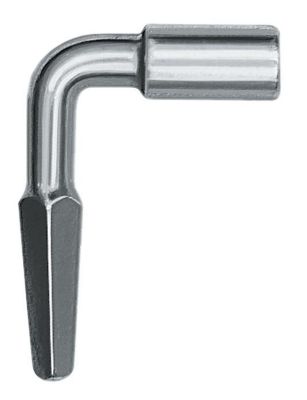 AMF Architektenschlüssel 84, Zinkdruckguss verzinkt, L 70 mm, Vierkant 5-9,5 mm, Steckschlüsseleinsatz 8 mm
