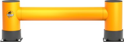 Ampere Einzel-Rammschutzplanke Rack-Mammut®, Kunststoff, L 1200 x H 400 mm, verkehrsgelb