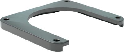 Ampere mobile Montageplatte für Handläufe/Poller Rack-Mammut®, Stahl, B 240/160 x T 220 x H 25 mm, schwarz