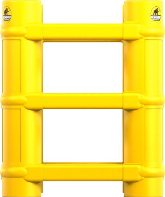 Ampere Universal Säulenschutz Rack-Mammut®, Kunststoff, H 1000 mm, für Säulen 200-700 mm, verkehrsgelb