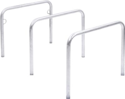Anlehnbügel WSM, 2-seitig, B 1000 x T 48 x H 800 mm, Stahl verzinkt, zum Einbetonieren